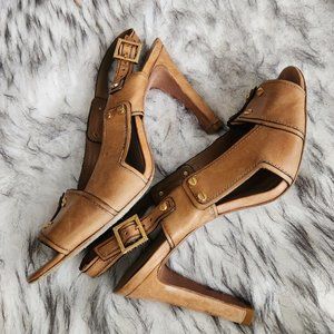 TORY Burch leather sling back heels